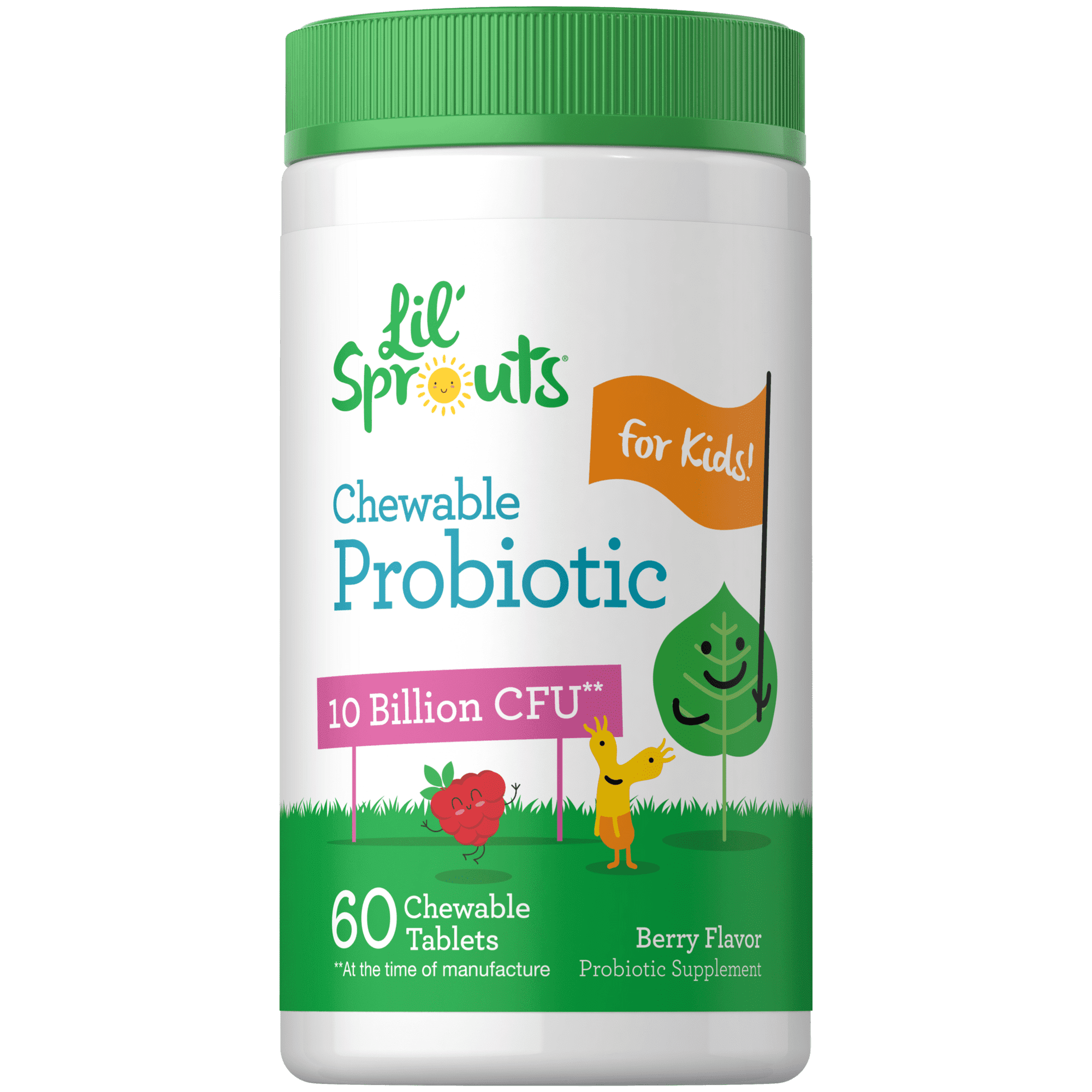 Probiotic for Kids | 60 Chewable Tablets | Berry Flavor Supplement | by Carlyle