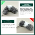 thumbnail image 5 of Happylost 3 in 1 Microfiber Feather Dusters for Cleaning, Ceiling Fan Duster with Extension Pole 30-100" Cleaning Kit, 5 of 7
