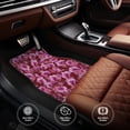 thumbnail image 6 of Naloa Orchids Flowers Car Foot Mat Set of 4 Pieces - Universal Floor Liner Neoprene Full Set Floor Mats for Cars Trucks SUV, 6 of 7