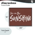 thumbnail image 3 of Live In The Sunshine Brown Black Framed Giclee Art, design by Lettered and Lined, 3 of 9