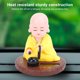 thumbnail image 4 of Estatua De Buda Pequeño, Figura De Monje Solar Chino Divertido Juguete De Cabeza Sacudida Para Auto, Adorno Para Tablero De Auto Con Buda Solar, Decoración Feng Shui Para La, 4 of 7