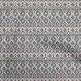 thumbnail image 1 of oneOone Rayon Dusty Gray Fabric Ikat Sewing Material Print Fabric By The Yard 56 Inch Wide, 1 of 5