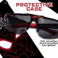 thumbnail image 3 of Gafas de sol Marvel Spiderman para niños, elegantes, cómodas y duraderas, con protección UV y funda de transporte blanda, con licencia oficial, 3 of 7