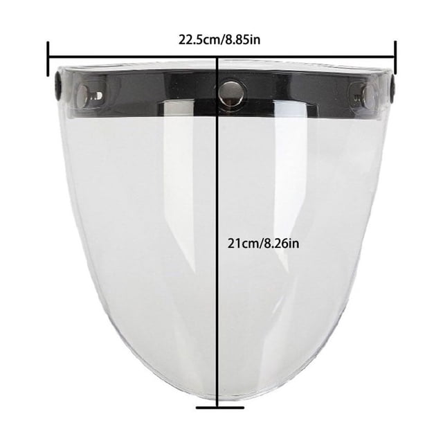 VONKY PC Universal Motorcycle Mirror Visor Anti-Glare For Clear Universal Motorcycle silvering