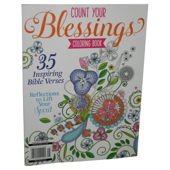 Count Your Blessings (2023) Inspirational Bible Verses Coloring Book