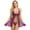 Purple, variant on uublik Lingerie Set for Women Sexy Naughty Sexy Naughty Bodysuit Plus Size Lace Babydoll