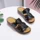 thumbnail image 4 of Amzcrzy Zapatos de mujer,Zapatos de mujer,Zapatillas de mujer, Sandalias planas con soporte para el arco para mujer, sandalias ortopédicas de playa para mujer, zapatillas casuales antideslizantes de, 4 of 7
