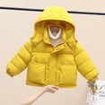 thumbnail image 3 of URMAGIC Kids Winter Warm Outwear Toddler Solid Color Long Sleeve Big Pocket Jacket Flannel Hooded Button Coat, 3 of 8