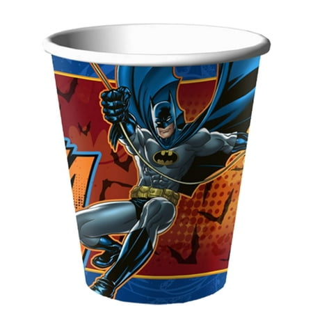Batman Heroes and Villains Birthday Party 9 oz 8 ct Hot Cold Paper