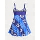 thumbnail image 2 of Tankini Estampado Floral Rosegal Talla Extra Tirantes Camisetas sin mangas de talla grande, 2 of 5