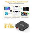 thumbnail image 4 of 5-in-1 Wireless CarPlay Adapter with Netflix/YouTube/TF, Android Auto & Carplay Adapter with USB-A and USB-C Cables,Convert Wired, 4 of 8