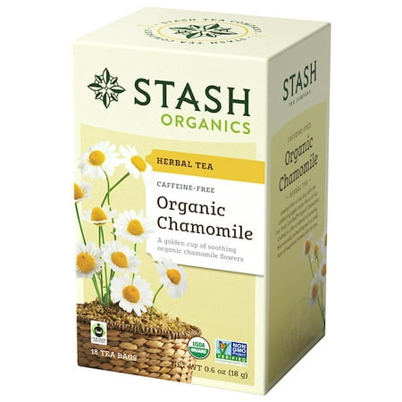 (3 Pack) Stash Tea Organic Chamomile Herbal Tea, 18 Ct, 0.6
