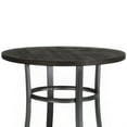 thumbnail image 3 of Flint Counter Height Table Round 36 Inch, Dark Brown Mahogany w Metal, 3 of 6