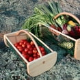 thumbnail image 4 of Maine Garden PVC Wire Mesh Wood Storage Basket, Made with Pine and Oak Vegetable Gardening, 4 of 6