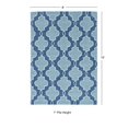 thumbnail image 4 of Linon Trio de Carreaux Tufté à la Main en Polyester Tapis 8'x10 Pieds Bleu, 4 of 6