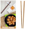thumbnail image 3 of Soimiss Olive Wood Chopsticks Brown Extra Long for Hot Pot and Frying Home Use 1Pair, 3 of 8