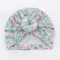 thumbnail image 2 of Otqutp All Season Hat for Toddler Baby Boys Girls Stretch Floral Flowers Breathable Hat Caps Headwear 0 to 3 Years, 2 of 3