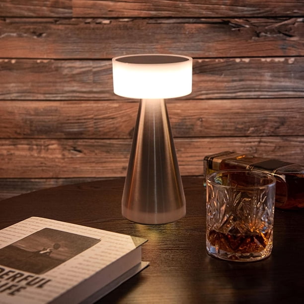Lámpara De Mesa LED Portátil Control Táctil Batería Recargable De 1800 MAh 3 Temperaturas De Color Atenuación Continua Cabecera Gabinete Linterna Lámpara De Mesita De Noche