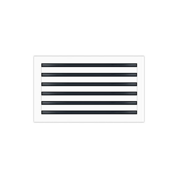 BUILDMART - 20x12 Modern AC Vent Cover - Decorative White Aluminum Air Vent - Standard Linear Slot Diffuser - Heating and Cooling Register Grille for Ceiling, Walls & Floors - Texas Buildmart