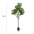 thumbnail image 2 of 2Pack Artificial Fiddle Leaf Fig Tree,5FT/6FT Tall  Faux Fiddle Leaves Fake Fig Silk Tree in Pot,Home Indoor Corner Decor for Living Room Bathroom Office, 2 of 6