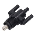 thumbnail image 2 of 7052154, Black OEM Quality Light Weight 3 Way Petcock Fuel Shutoff Valve Direct Replacement  For ATV, 2 of 8