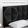 thumbnail image 3 of HAIIDE Queen Size bed Frame with Fabric Upholstered Headboard,Black, Easy Assembly, 3 of 7
