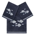 thumbnail image 5 of Authentic Hotel and Spa  Turkish Cotton Figi 3PC Embellished Towel Set Marine, 5 of 5
