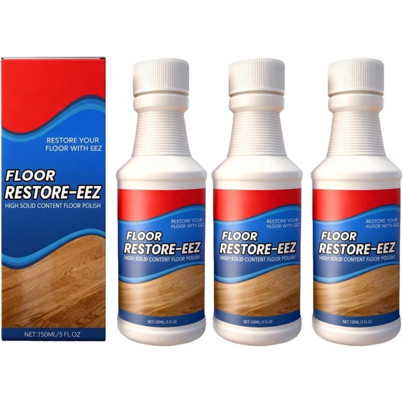3PCS Floor Restore Cleaner, High Solid Content Floor Polish for Shine Renewal Protective Layer, Helps Conceal Small Scratches, Quick-Drying Protective Finish(wwx)