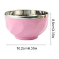 thumbnail image 3 of Insulated Stainless Steel Double Layer Bowl for Kids - Colorful and Durable Soup and Rice Serving Bowl, Easy to Clean with Stylish Design, 3 of 6
