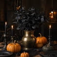 thumbnail image 6 of Halloween Artificial Eucalyptus Bush Gothic Faux Leaf Stems for Vase Filler, 6 of 6