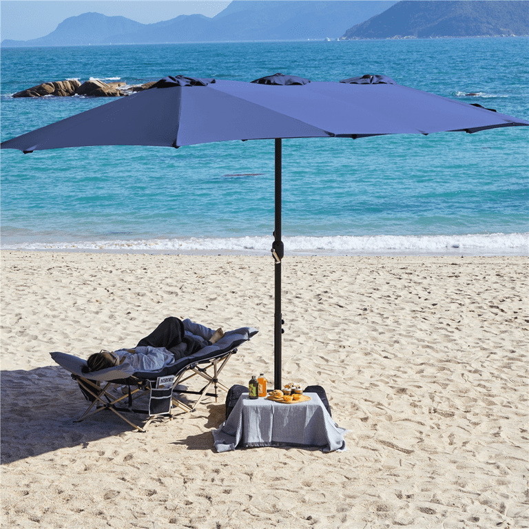 largest size patio umbrella Grand 10x10 FT Large Patio with Base, Double-Sided Outdoor Cantilever Aluminum Umbrella, Offset Umbrella with Cover for Commercial Use, Poolside, Deck, Backyard, Black : Patio, Lawn & Garden friendly crank lift that works in just 5 seconds Save Big On Large Patio