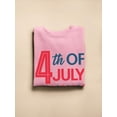thumbnail image 3 of 4Th July Stars Banner Sweatshirt Women -Image by Shutterstock, Female Medium, 3 of 4