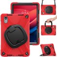 thumbnail image 2 of For Lenovo Tab M11/K11 LTE TB-330FU 11 inch Case, 360 Rotatable Handle Stand, Shoulder Strap, Drop-Proof Design, Red, 2 of 7