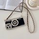 thumbnail image 3 of Compatible con Unique Cute 3D Cartoon Retro Camera Look with Long Lanyard Leather+Soft TPU Shockproof Protector, 3 of 3
