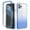Blue, variant on Feishell Gradient Clear Case for iPhone 11 Pro (5.8 inch),Dual Layer Hybrid 2-In-1 PC + TPU Transparent Anti-Scratch Shockproof Lightweight Slim Phone Case for iPhone 11 Pro,Black
