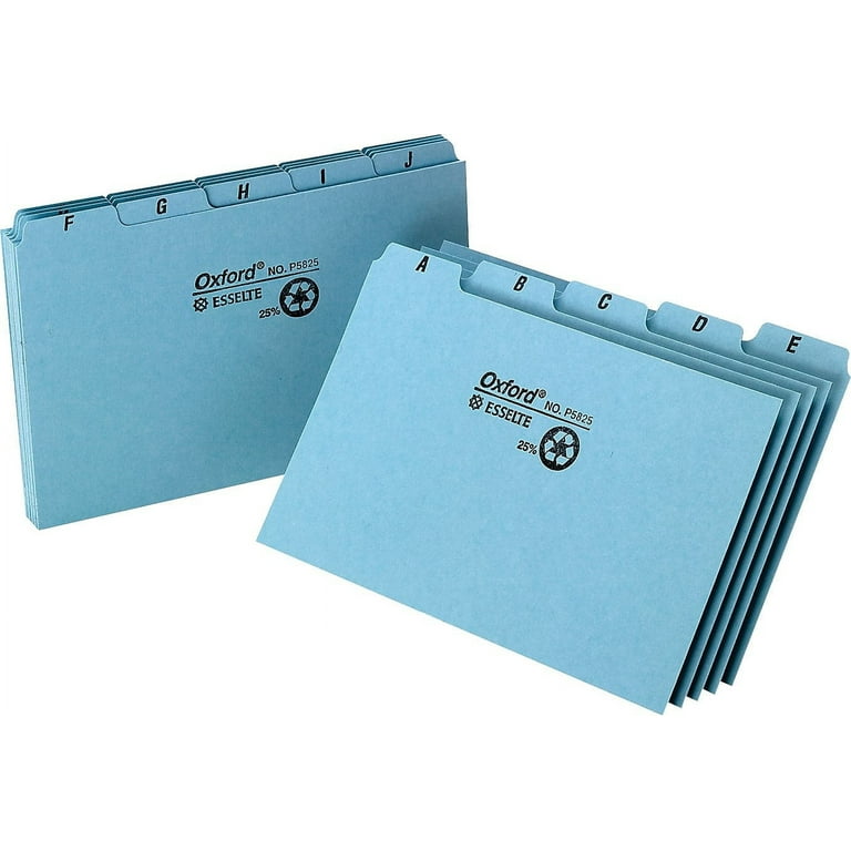 Oxford A-Z Tabs Index Card Guides, 25 / Set (Quantity) - Walmart.com