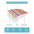 thumbnail image 5 of Colorful Striped Twin XL Size Down Alternative Comforter, Lightweight Comforter Quilt Bedding Set with Pillow Shams Farmhouse Modern Stripes Art All Seasons Bed Comforter Duvet Insert 68"x98", 5 of 7