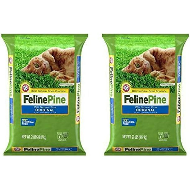 Feline Pine Cat Litter, 20 Lbs 2 Pack