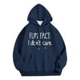 thumbnail image 4 of Bibifish Womens Hoodie funny Graphic letter Print Hooded Sweatshirts Oversized Soft Casual Daily Wear Trendy Hoodie With Pocket, 4 of 4
