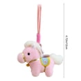 thumbnail image 3 of Muñeca de Caballo de Peluche con Silla Bordada y Cascabeles, Adorno Colgante Suave y Corto de Peluche de 4.7 Pulgadas, Juguete Decorativo Multicolor para Regalo de Fiesta, Bolso o Auto., 3 of 6