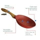 thumbnail image 4 of Set de Sartenes RD Royal Cook Rojo Granito 3 pzs 20 24 y 28 cm, 4 of 5