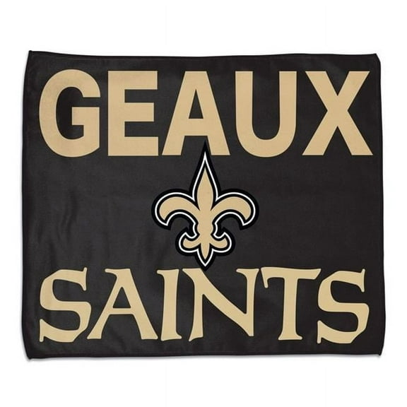 Wraft 9960626049 15 x 18 in. Rally Style Full Color Orleans Saints Towel