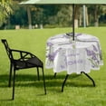 thumbnail image 7 of Coolnut 60" Lavender Outdoor Tablecloth with Umbrella Hole and Zipper, Waterproof Round Tablecloth for Party,Patio,Picnic,Holiday Dinner,Summer, 7 of 7