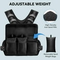 thumbnail image 3 of Adjustable Weighted Vest for Women Men, 4-10lbs/10-18lbs/20-32lbs Body Weight Vest Exercise Set with 6 Ironsand Weights & Reflective Strips for Walking Running Workout Cardio Strength Training, 3 of 8