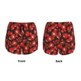 thumbnail image 3 of Cauagu Tomato Print Women's 2 in 1 Running Shorts Athletic Workout Gym Yoga Shorts Running Shorts for Women-Small, 3 of 7