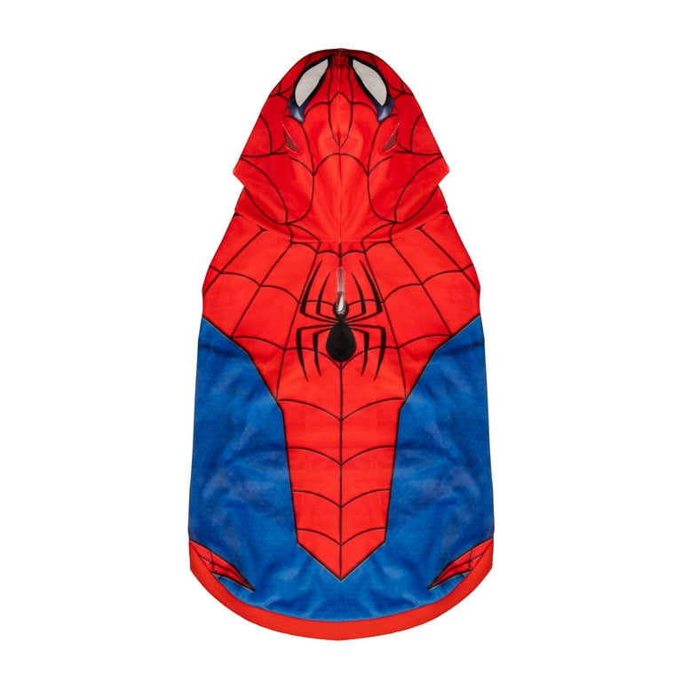 MARVEL Spider-Man Pet Hoodie Halloween Costume - Sleeveless Hooded Pet Shirt with Costume Design (XL)
