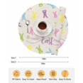 thumbnail image 6 of 13 Inch Round Placemats Set of 6, Bunny Easter Non Slip Heat Insulation PP Table Mats, Spring Rabbits Vintage Rustic Washable Place Mats for Kitchen Dining Party Table Decor, 6 of 7