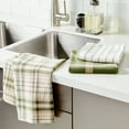 thumbnail image 2 of Better Homes & Gardens Beige Thomas Plaid 3 Pack Kitchen Towel Set – 20” x 30” - 100% Cotton, 2 of 13