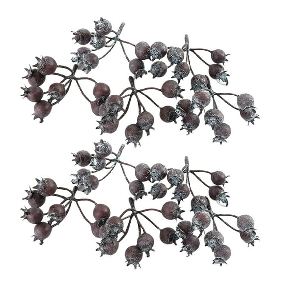 10Pcs/Set Fake Berries Bundle Full of Vitality Exquisite Workmanship Widely Applied Artificial Cherry Stamen Berries Bundle Decor for Christmas