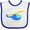 White and Royal, variant on Inktastic Blue Helicopter Boys or Girls Baby Bib